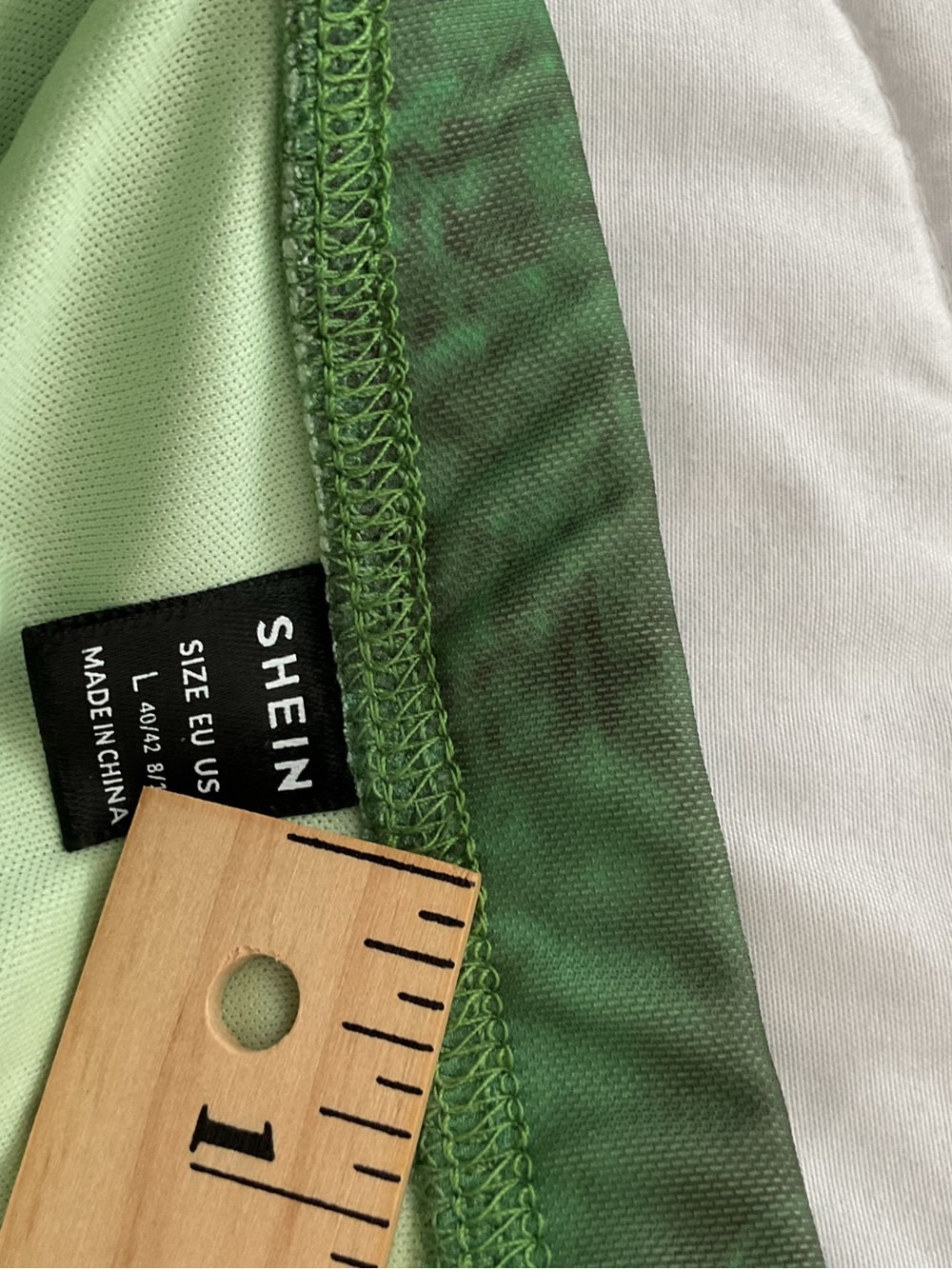 Green Marble Mesh Two-Piece  Set - Picture 6 of 7